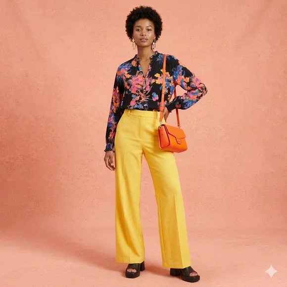 ANTHROPOLOGIE Maeve Colette Peasant Blouse Floral Ruffle Boho Black Small M $108 - Picture 10 of 10